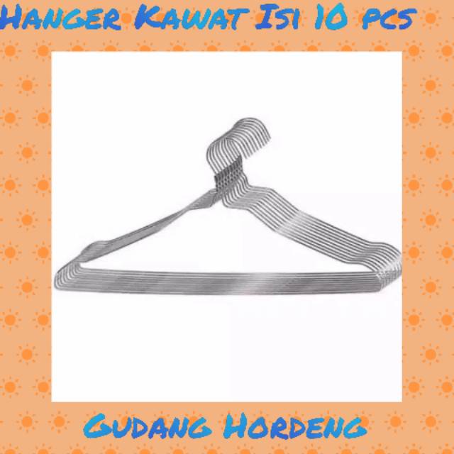 HANGER BAJU KAWAT ISI 10 PCS