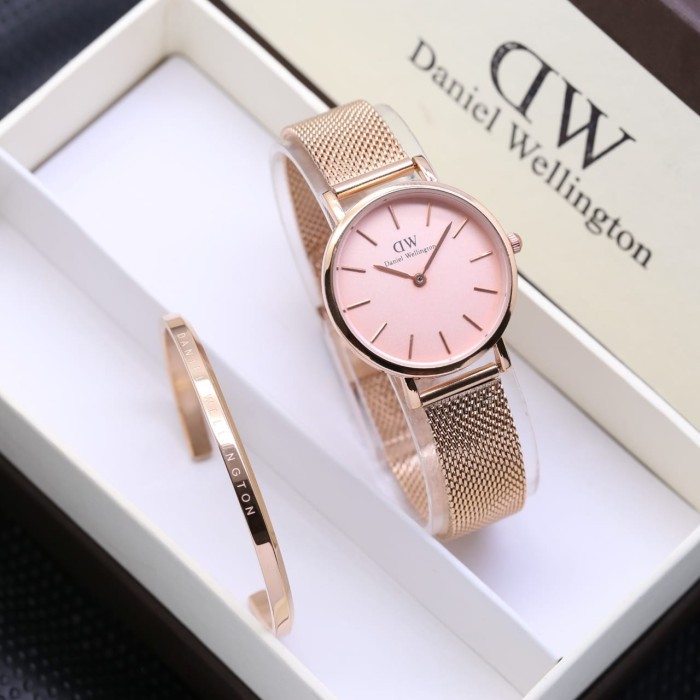 JAM TANGAN WANITA DW RANTAI PASIR STAINLES FREE GELANG