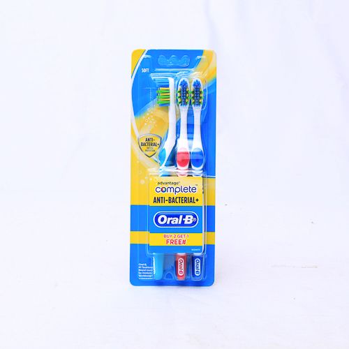 Oral-B Sikat Gigi Anti Bacterial 3's Oral B