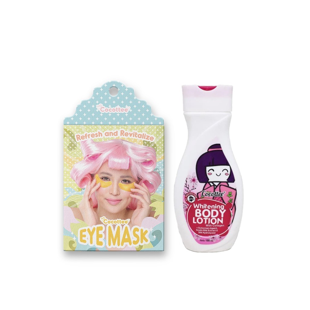 

COCOTTEE lotion pomegrante dan 1 sachet masker mata bundle