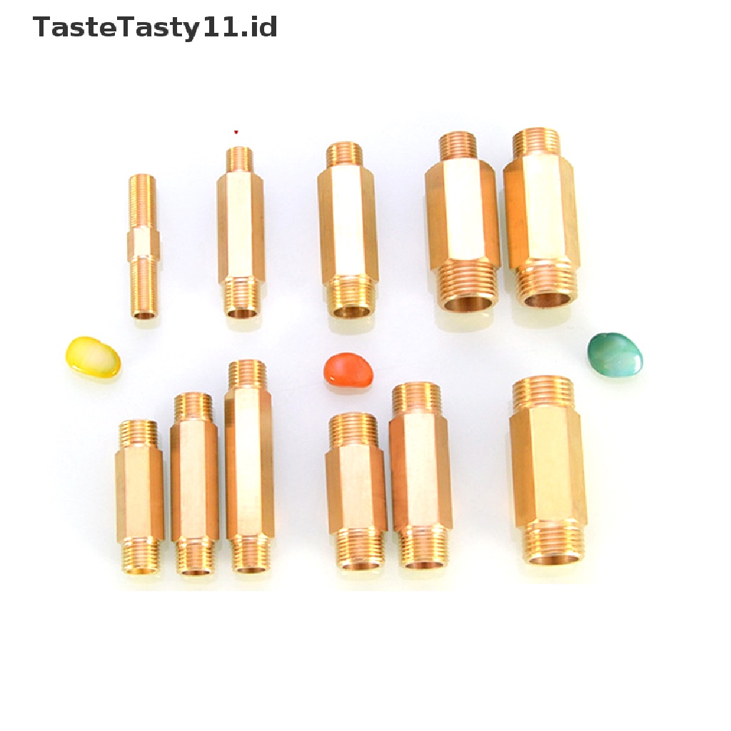 【TasteTasty】 Brass Extension Pipe External 1/2 3/4 Male Thread Adapter for Water Oil Gas .