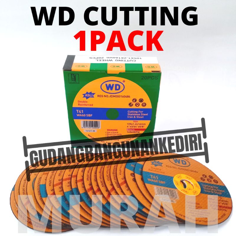 [1pack] WD gerinda potong 1 box pack / batu gerinda potong WD / batu potong WD / WD 4 / WD cutting 1 box pack