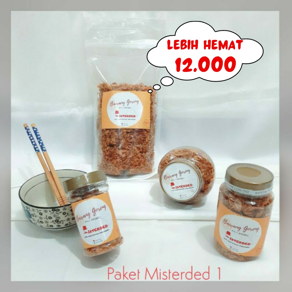 

Bawang goreng asli Brebes (Paket Misterded 1)