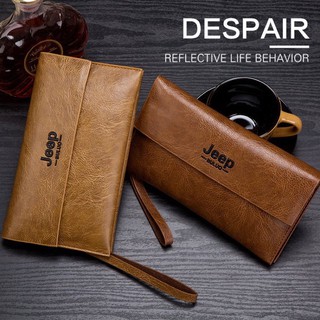 Classic Leather Jeep Buluo Wallet import /  Dompet Jeep Buluo Clutch Pria Wanita 1717