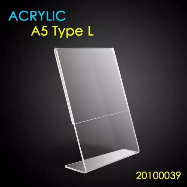 

Acrylic Tent Holde A5 model L beridir/tidur