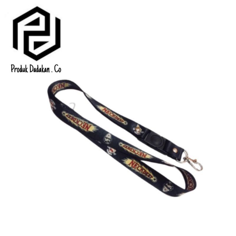 

lanyard gantungan NECKDEEP band logo/kunci/tulisan/tali kartu nama/flashdisk/key/kartu nama/idcard/hp