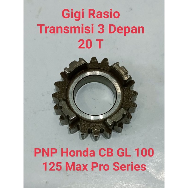 Gigi Rasio 3 CB GL 100 125 Max Pro Cdi Series Original Mata 20 T PNP Honda CB100 CB125 GL100 GL125 G