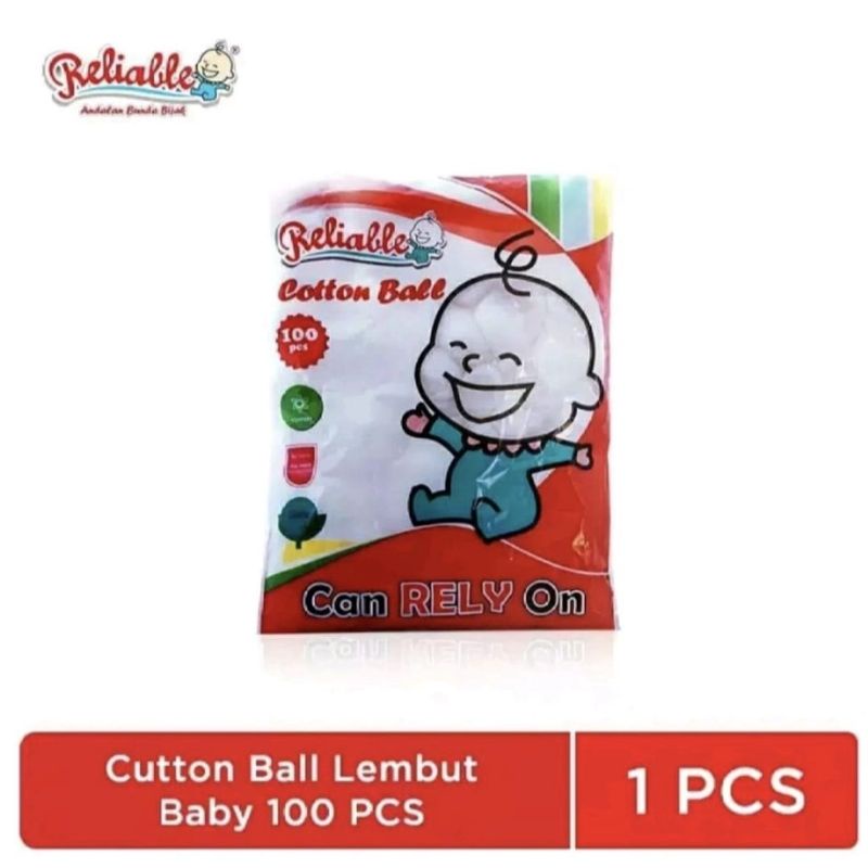 Kapas Bola Bayi Bulat Putih Cotton Ball