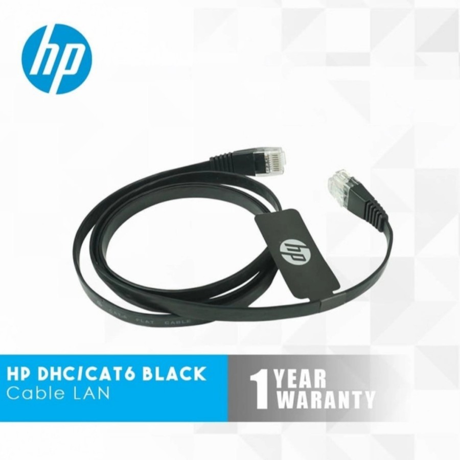 HP Kabel Lan DHC Cat6 Flat Hitam