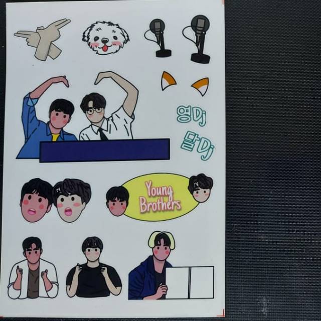 

Sticker Transparent Day6 Got7 Idol Radio YoungK Youngjae Cutting A6