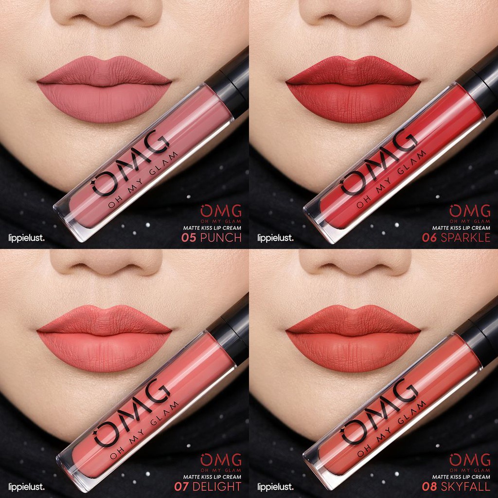 OMG Oh My Glam Matte Kiss Lip Cream 3.5g | Lipstick | Lipstik | Lip Cream