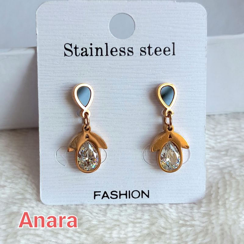 Anting Titanium Tusuk Premium Antikarat / Anting Titanium Asli