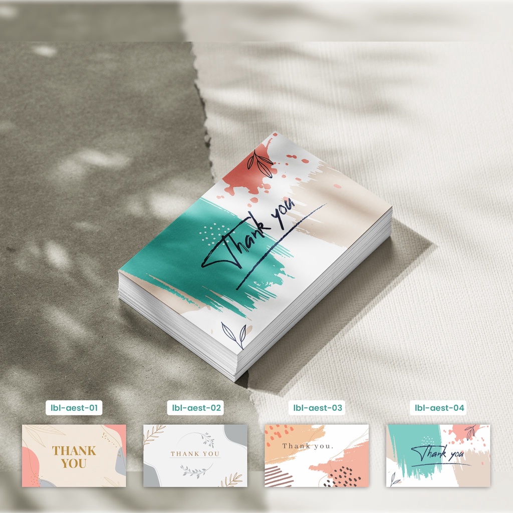 

Label Thank You Aesthetic | Label Aesthetic | Label Custom | Isi 20 pcs