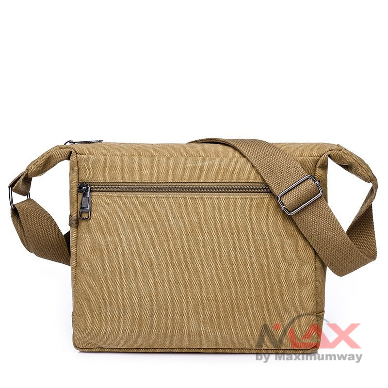 PuAnti Tas Selempang Bahan Kanvas Santai Import Kualitas Korea Mode Fashion Tas bahu Messenger Bag tas kuliah santai jalan jalan sekolah Mahasiswa SMU SD remaja gaya muda bagus berkualitas New Fashion Retro Casual Shoulder Bag Canvas Outdoor Simple