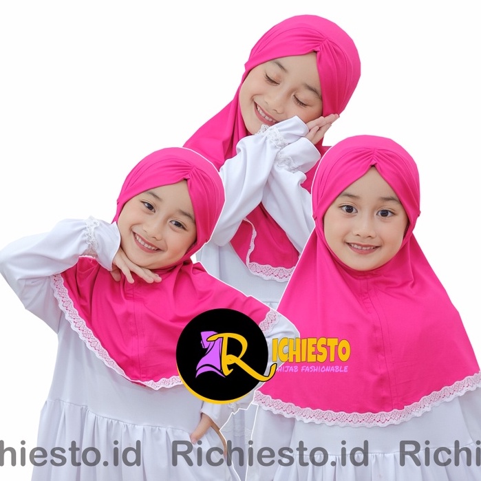 Jilbab Anak ERLINA 3-6 Tahun Hijab Instan Anak Bayi Terbaru Kerudung Anak Perempuan Lucu