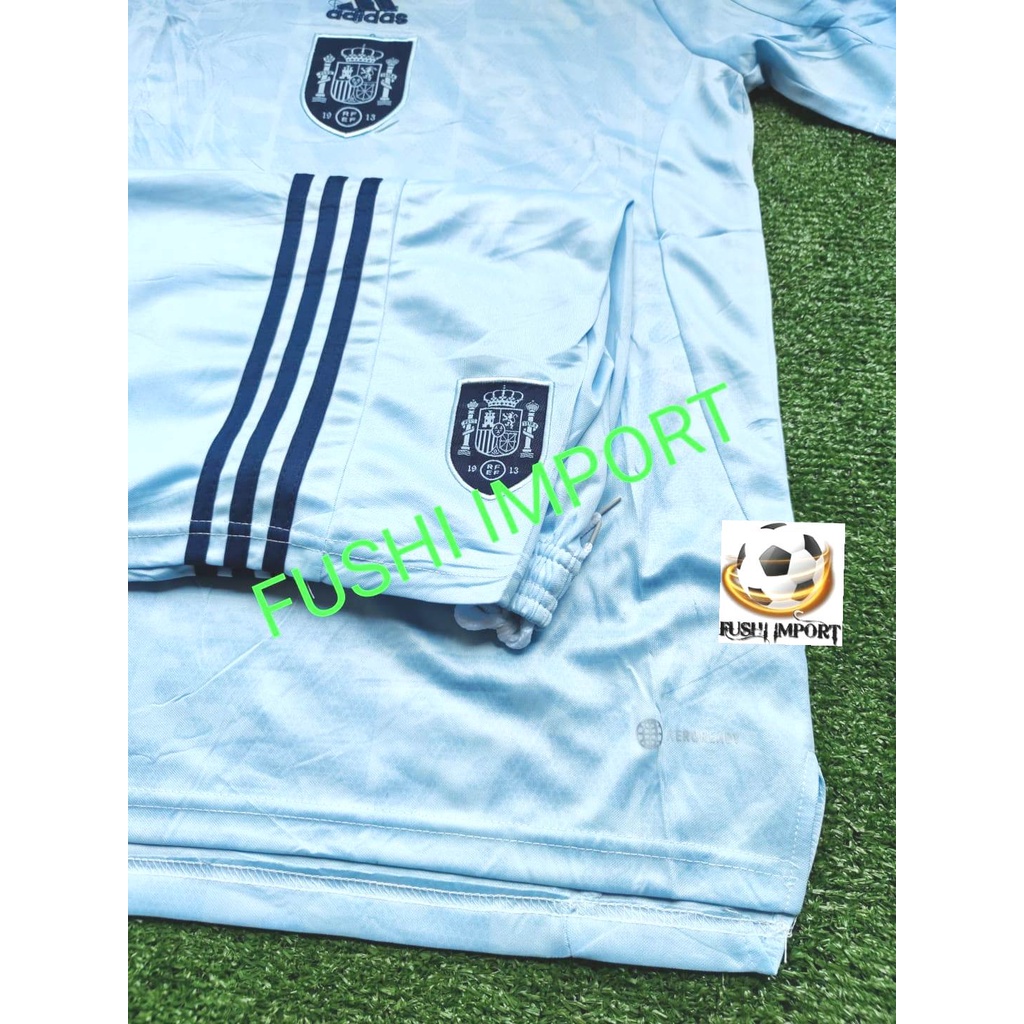 Setelan Jersey Baju Bola Spanyol Away 2022 2023 Spain ( Fullset Satu Set ) Grade Ori