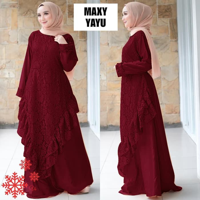 MAXI YAYU MARON [Gamis 0100] SGV Baju Gamis Wanita Terbaru