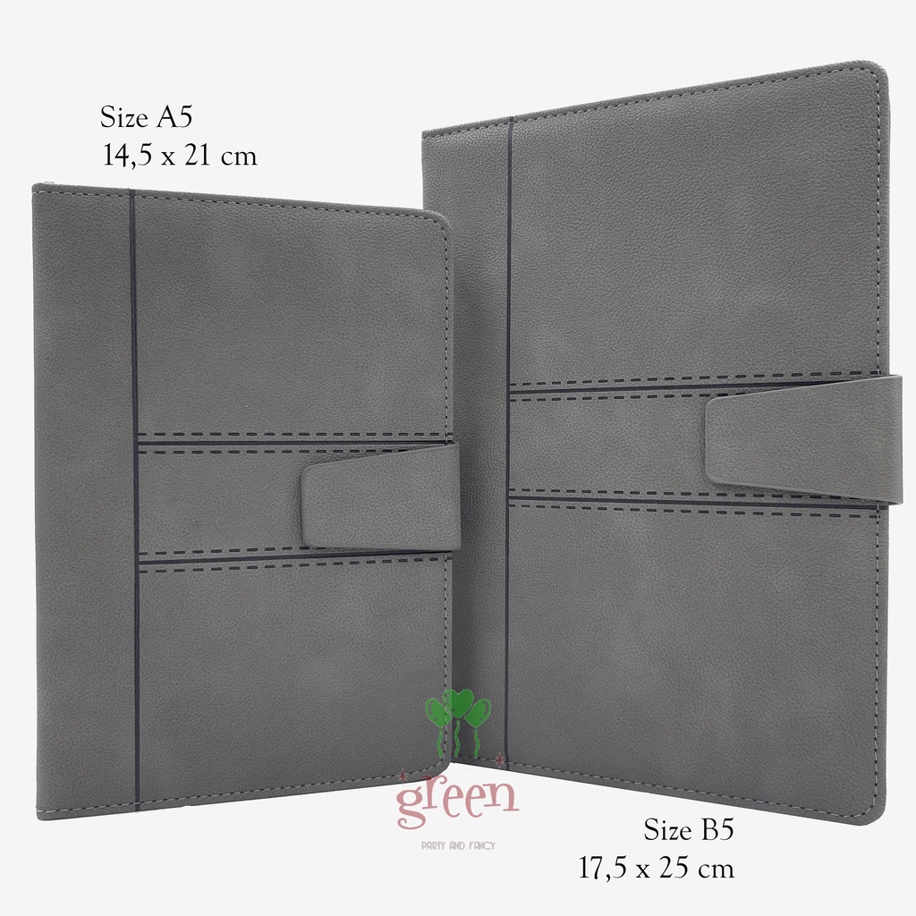 

Notebook kulit B5 Notebook hardcover Buku jurnal Buku Diary Agenda B5 Notebook kancing Leather notebook | AI-362