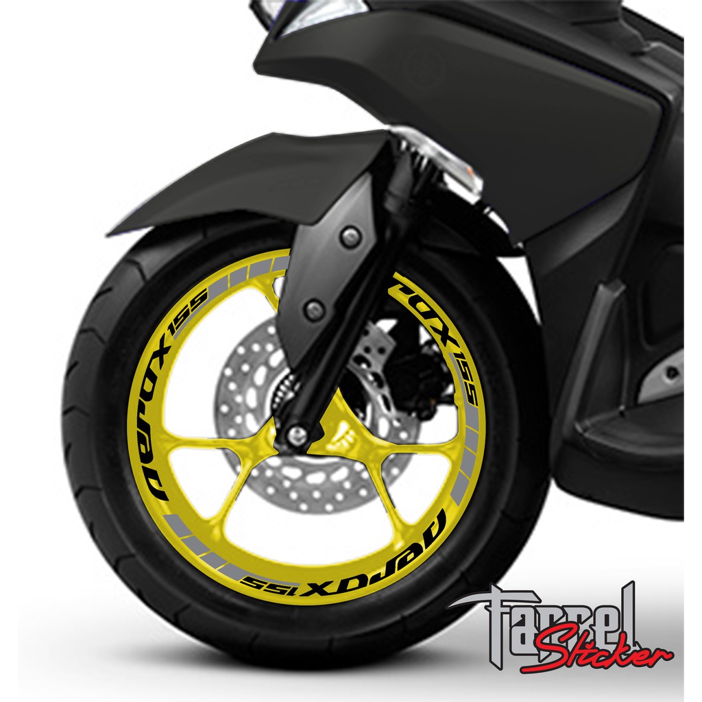 Stiker velg sticker velk aerox kuning