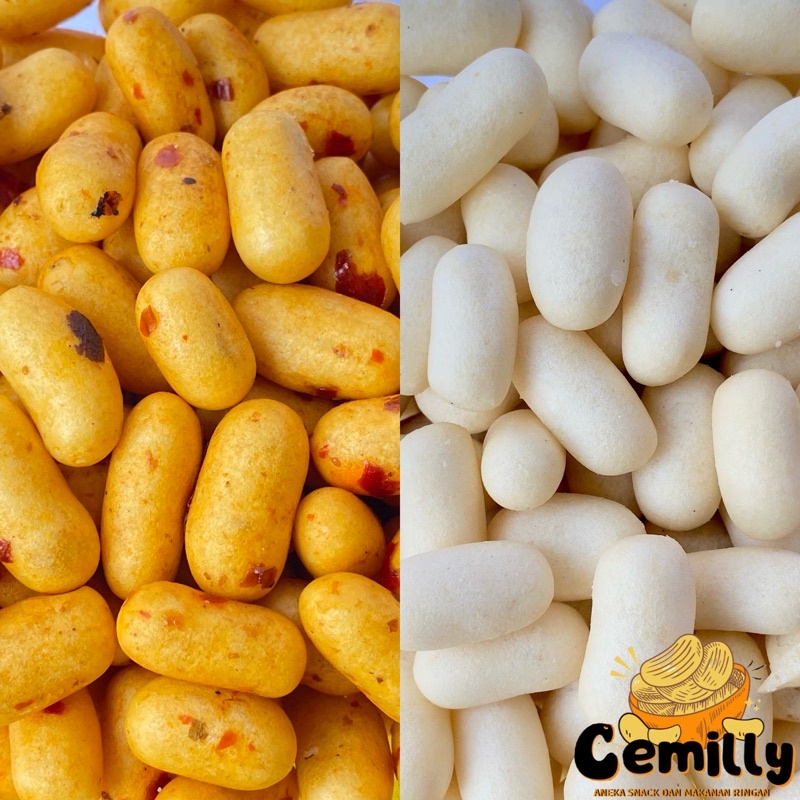

[CEMILLY] 1000gr Pilus Ikan Pedas/Ori Cemilan Snack Kiloan