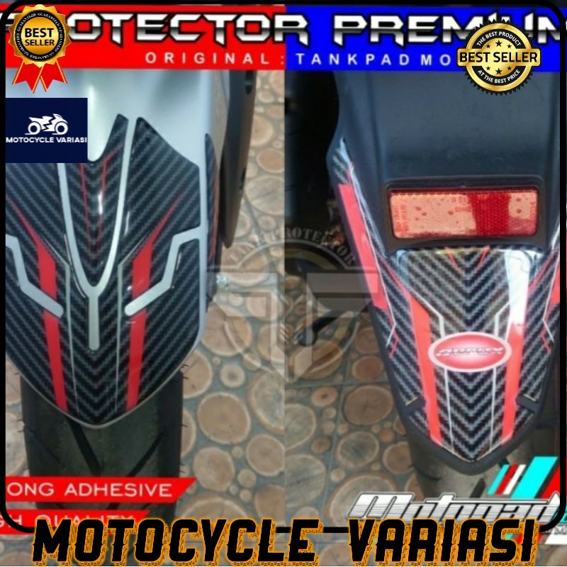 Sticker stiker Resin timbul Spakbor depan belakang Yamaha New Aerox 155 2020-Gold