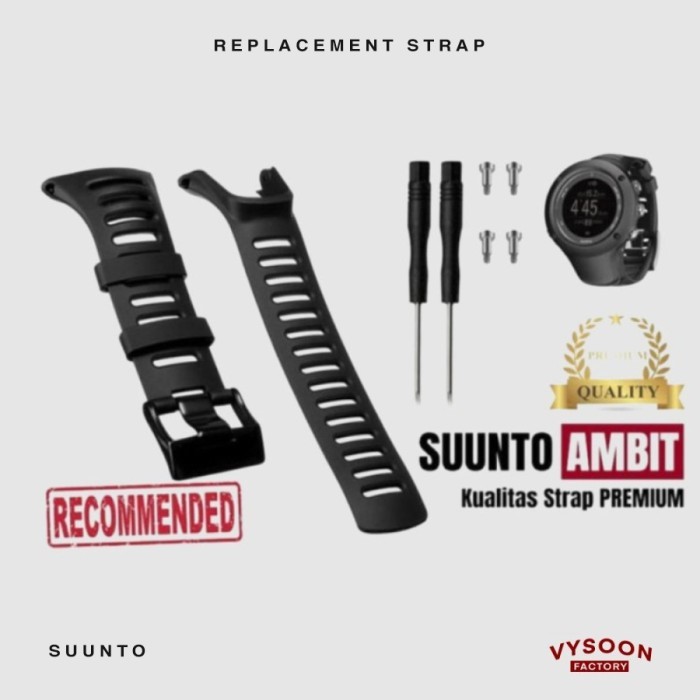 Rubber Strap Tali Karet Rubber Suunto Ambit / Suunto Ambit 2 / Suunto Ambit 3