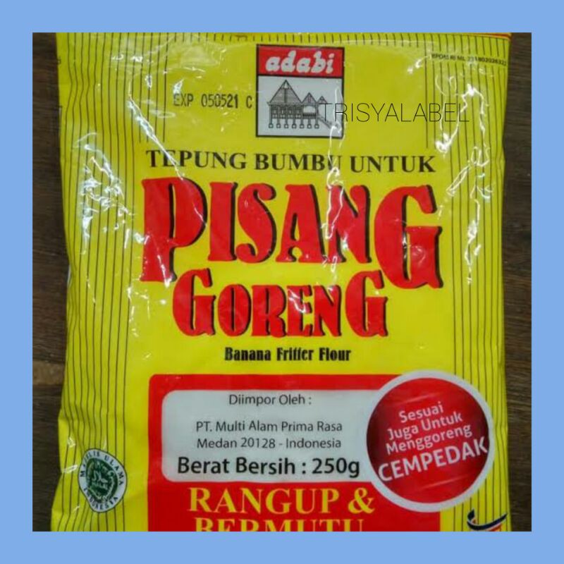 

250gr Tepung Adabi Pisang Goreng | Bumbu Instant | TRISYALABEL