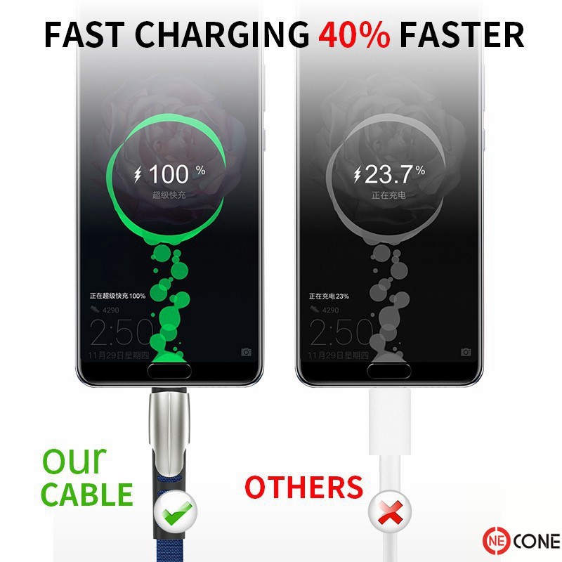 [WS] Kabel Data / Charger Fast Charging 2,4A Micro USB untuk Andoid &amp; Iphone