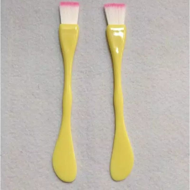 kuas masker wajah 2 in 1 / spatula 2 in 1