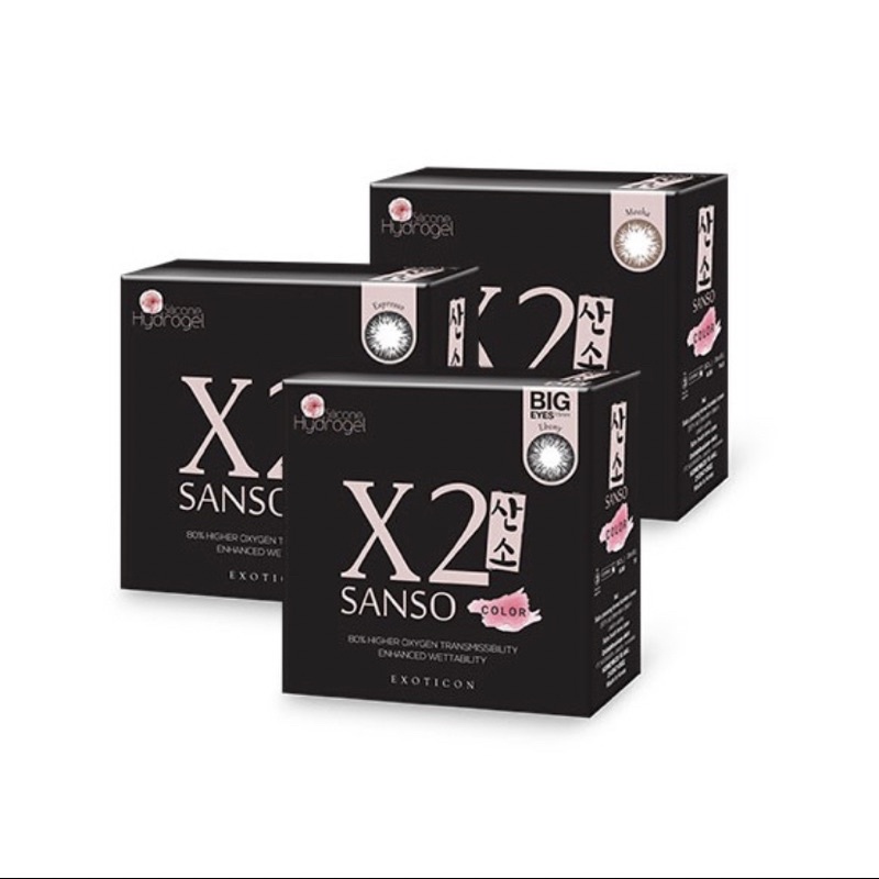 Softlens X2 Sanso Black by Exoticon dia 14,5 - 15 MINUS (5,00 - 10,00)