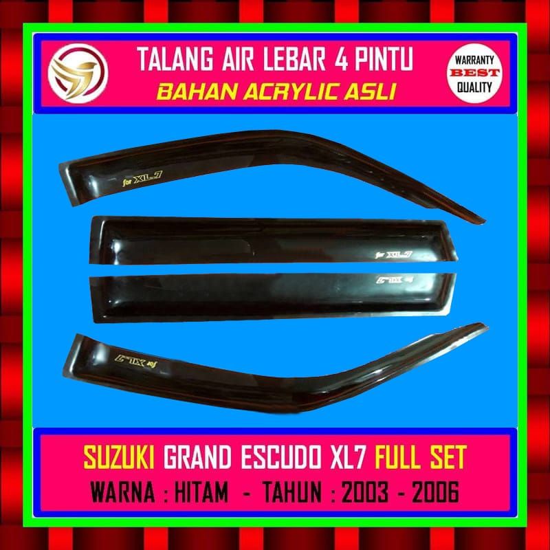 Jual Talang Air Mobil Pintu Full Set Suzuki Grand Escudo Xl