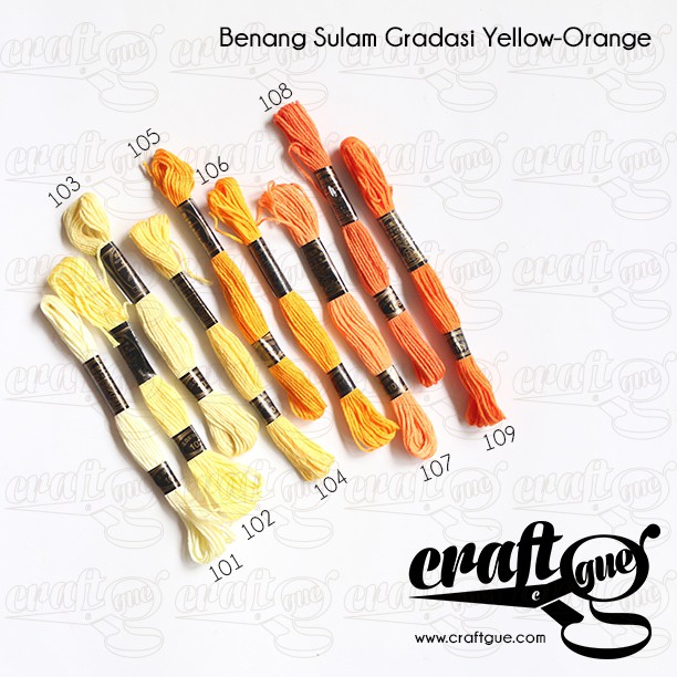 Benang Sulam (Rose) YELLOW-ORANGE