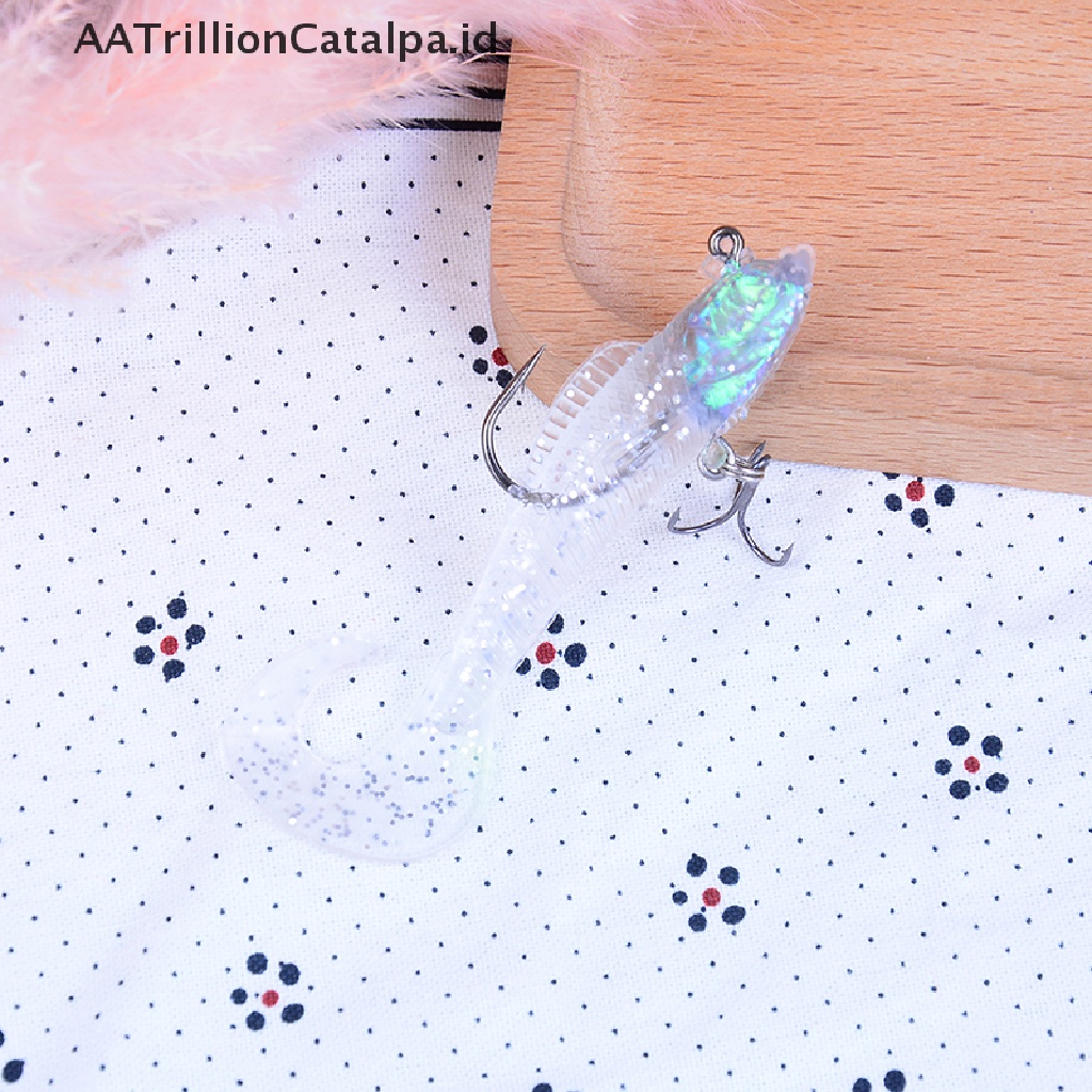 Aatrillioncatalpa 9Cm 14G Umpan Pancing Soft Bait Bentuk Cacing Bahan Silikon Dengan Kail