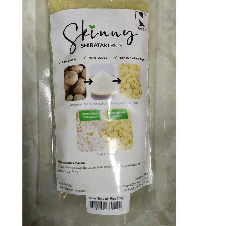 

(Toko Serba Ada OG43) Skinny Shirataki Rice ( Skinny Beras Shirataki ) 250gr Cocok Untuk Diet ,.,.