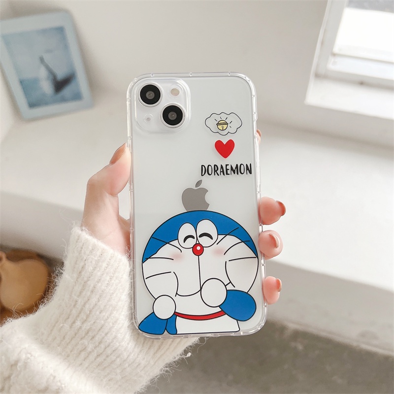 Soft Case Hp Gambar Doraemon Untuk Iphone 13 / 12 / 11pro Max / X / Xs / Xr / Xsmax / 7 / 8plus