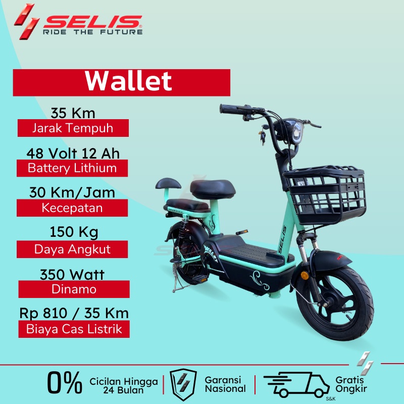 Selis Sepeda listrik Wallet