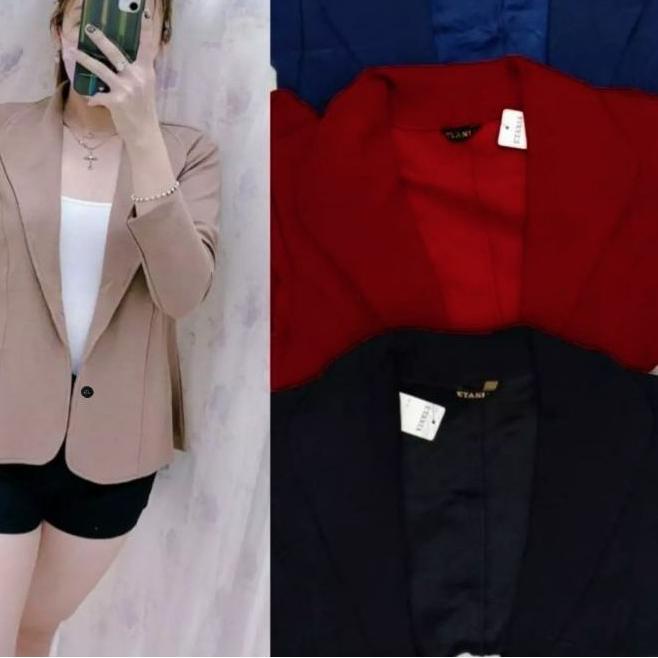 ○ BISA BLAZER KANTOR WANITA POLOS ARETA EN ℗