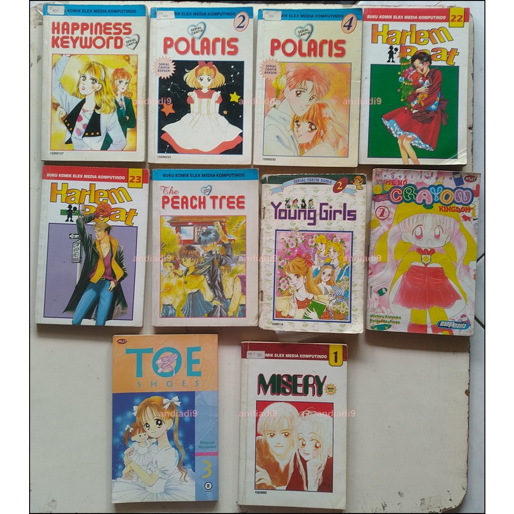 KOMIK 10 BUKU POLARIS HAPPINESS KEYWORD HARLEM BEAT THE PEACH TREE TOE SHOES