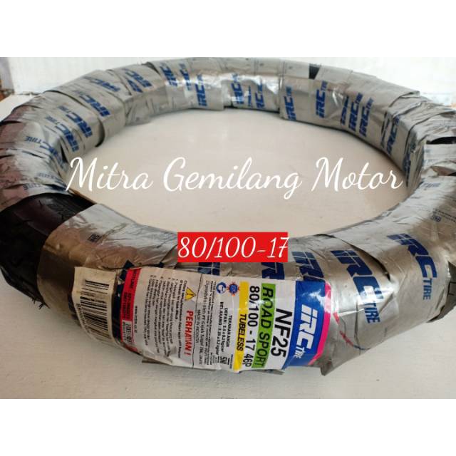 BAN TUBELESS 80/100-17 IRC