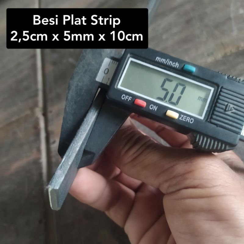 Besi Plat Strip/Plat Strip Besi 2,5 cm x 5 mm x 10 cm