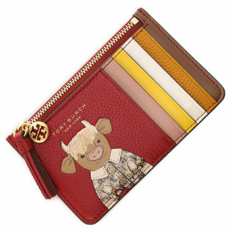 TORYBURCHH Ozzie the Ox Top-Zip Card Case / TORYBURCHH rabbit rainbow top zip card holder