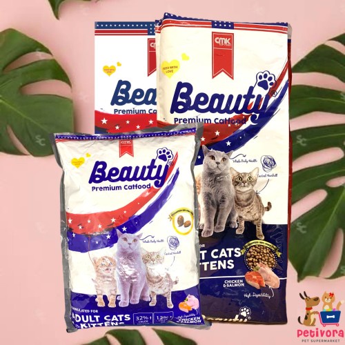 Beauty Premium 1kg Makanan Kucing Kering Premium