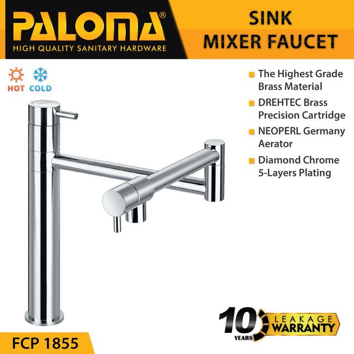 PALOMA FCP 1855 Keran Kran Air Panas Dingin Sink Dapur Kran Touch