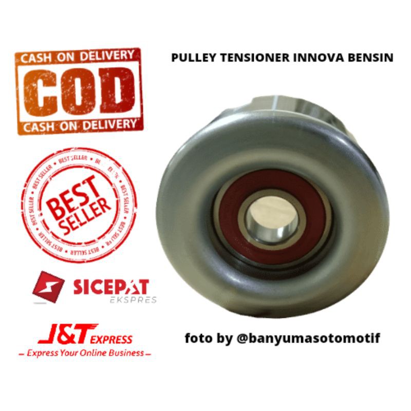 PULLEY TENSIONER FAN BELT INNOVA BENSIN POLI PULI PULEY TENSIONER VAN BELT INNOVA FORTUNER HILUX