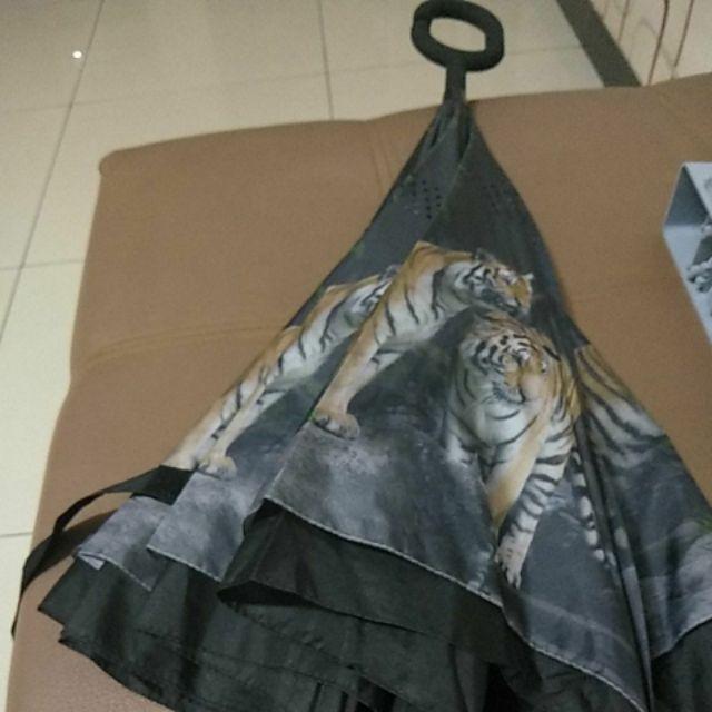 Payung Terbalik Kazbrella Gagang C 2nd Generatio Motif Binatang F715