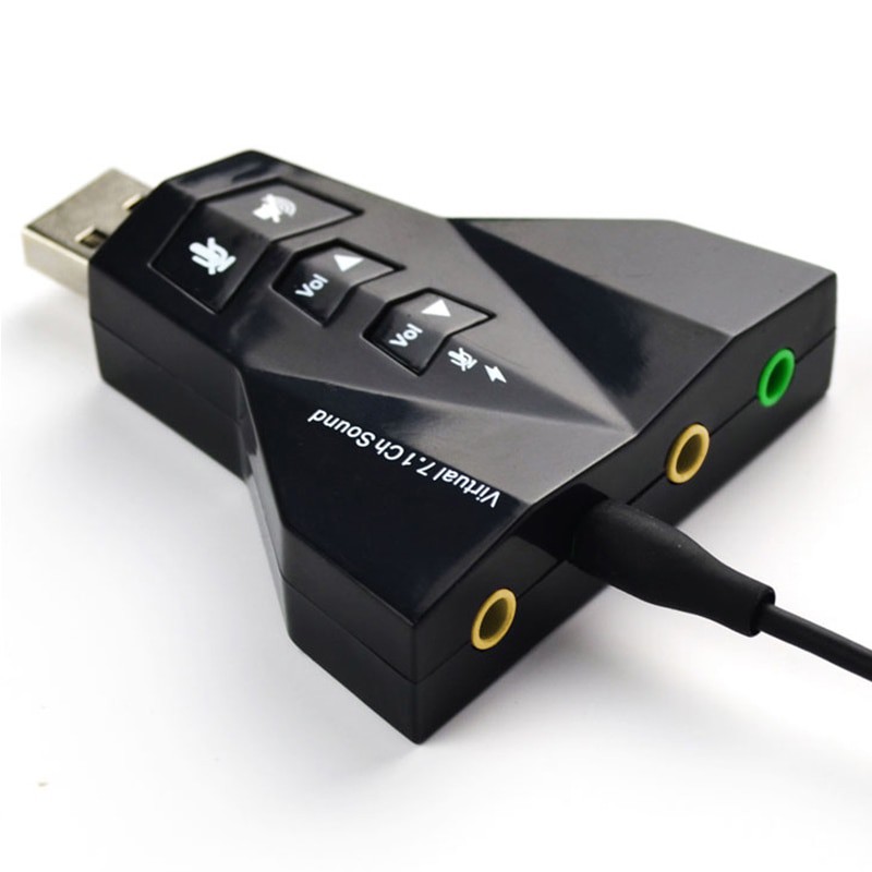 Sound Card USB 7.1 Channel Support 3D Soundcard USB