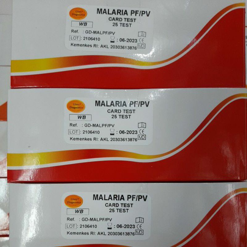 Rapid malaria card glory isi 25 test