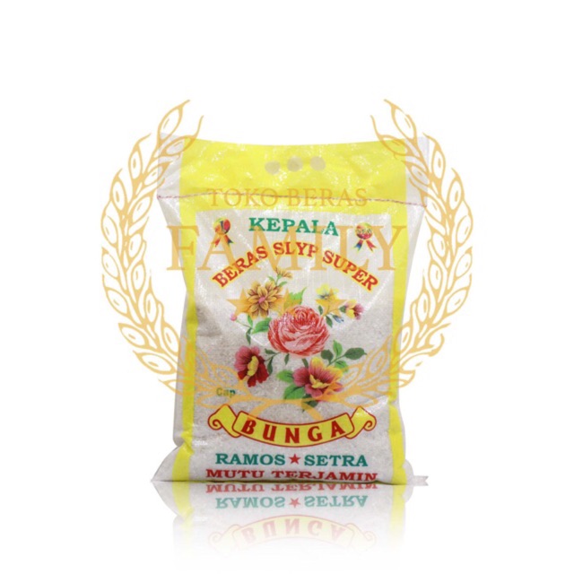 

Beras Slyp Super Cap Bunga Premium 5kg, 10kg, 20kg