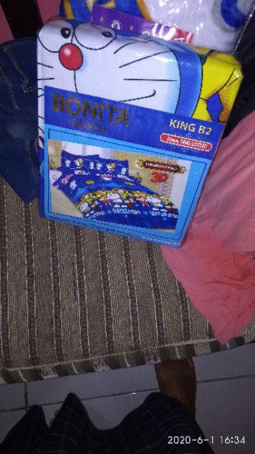 Sprei Bonita No 1 Uk 180x200 Doraemon Family