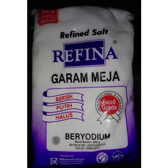 

Garam halus refina Refill 500gr